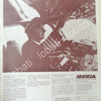 CARTEL ANTIGUO ORIGINAL DE AEROLINEAS IBERIA 1970s /440