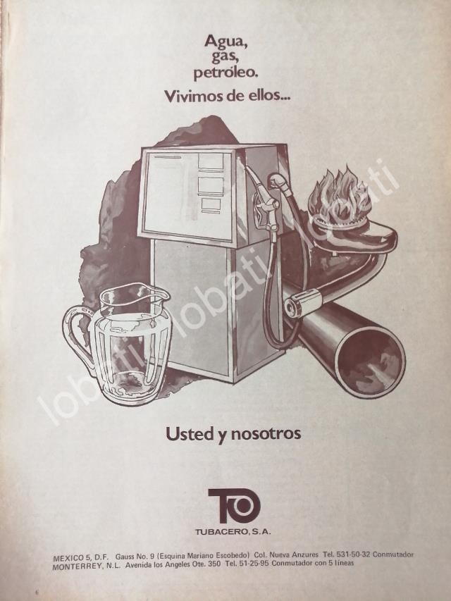 CARTEL ANTIGUO ORIGINAL DE TUBACERO S.A 1972 /419