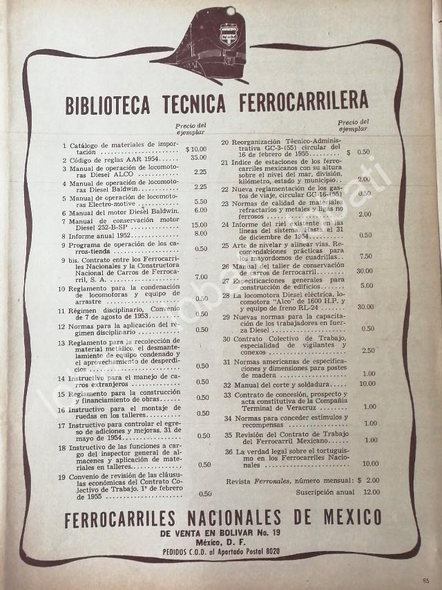 CARTEL ANTIGUO ORIGINAL DE DE FERROCARRILES NACIONALES 1956 / 461