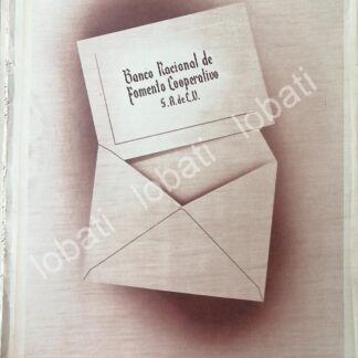 CARTEL ANTIGUO ORIGINAL DE BANCO NACIONAL DE FOMENTO COOPERATIVO 1956 /151