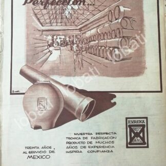 CARTEL ANTIGUO ORIGINAL DE TECHO ETERNO EUREKA S.A PUBLICIDAD ARTISTICA 1956 /413