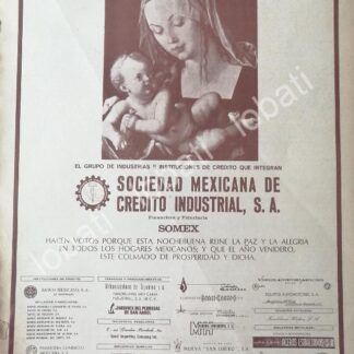 CARTEL ANTIGUO ORIGINAL DE BANCO SOMEX 1969 /149