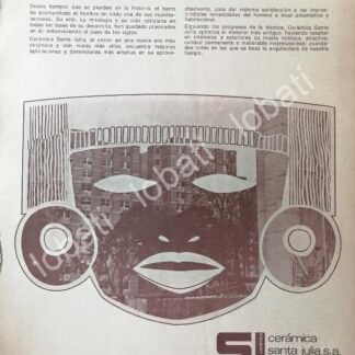 CARTEL ANTIGUO ORIGINAL DE CERAMICA SANTA JULIA 1960 /408 MUY RARO