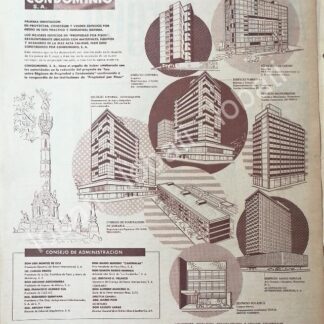 CARTEL ANTIGUO ORIGINAL DE EDIFICIOS PANI 1956 CONSTRUCTORA CONDOMINIO S.A /397