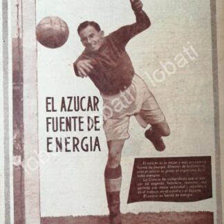 CARTEL ANTIGUO ORIGINAL DE CAMPAÑA NACIONAL DE CONSUMO DE AZUCAR 1955 / 387