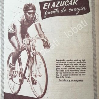 CARTEL ANTIGUO ORIGINAL DE CAMPAÑA NACIONAL DE CONSUMO DE AZUCAR 1955 / 386