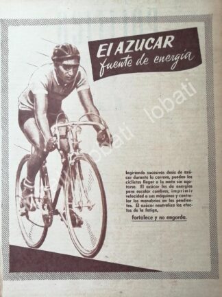 CARTEL ANTIGUO ORIGINAL DE CAMPAÑA NACIONAL DE CONSUMO DE AZUCAR 1955 / 386