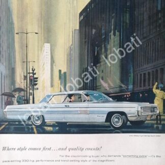 CARTEL ANTIGUO ORIGINAL DE AUTOS GM OLDSMOBILE 98 HOLYDAY SPORT SEDAN 1961 /623