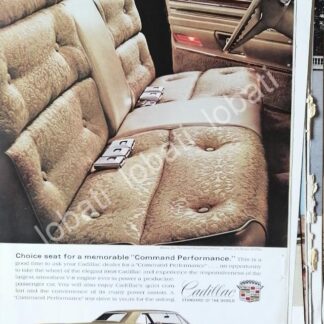 CARTEL ANTIGUO ORIGINAL DE AUTOS CADILLAC DEVILLE 1968 /614
