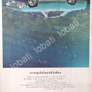 CARTEL ANTIGUO ORIGINAL DE DE AUTOS GRAN CHEVELLE 1966 /590