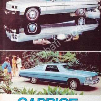 CARTEL ANTIGUO ORIGINAL DE MINI CARTEL AUTOS CHEVROLET caprice 1976 /571
