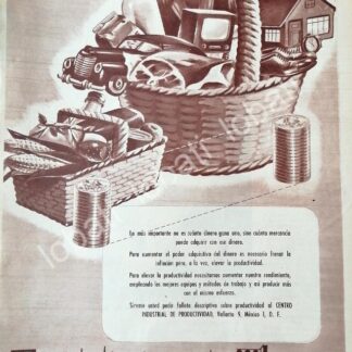 CARTEL ANTIGUO ORIGINAL DE CONFEDERACION DE CAMARAS INDUSTRIALES 1956 /594