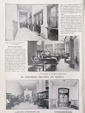 CARTEL ANTIGUO ORIGINAL DE TIENDA. EL DESCUENTO ESPAÑOL 1913 /582 MUY RARO