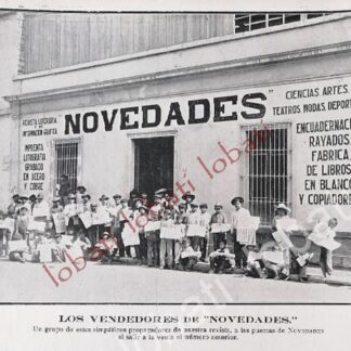 CARTEL ANTIGUO ORIGINAL DE IMPRENTA DE NOVEDADES 1912, /581