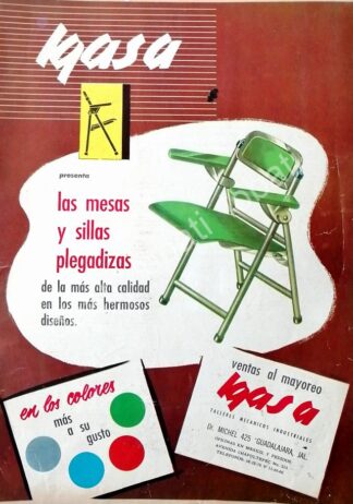 CARTEL ANTIGUO ORIGINAL DE MUEBLES PARA OFICINA IGA S.A 1960s /572