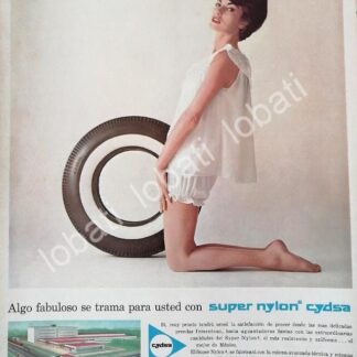 CARTEL ANTIGUO ORIGINAL DE CYDSA, CELULOSA Y DERIVADOS Y SU NUEVA PLANTA MONTERREY 1961 /593