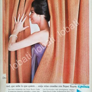 CARTEL ANTIGUO ORIGINAL DE CYDSA, CELULOSA Y DERIVADOS MONTERREY 1963 /564