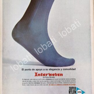 CARTEL ANTIGUO ORIGINAL DE CALCETINES INTERWOVEN & CYDSA, CELULOSA Y DERIVADOS MONTERREY 1966 /568
