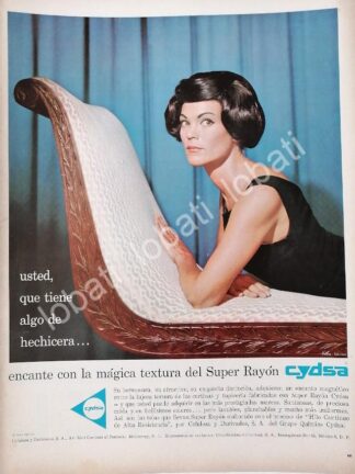 CARTEL ANTIGUO ORIGINAL DE SUPER RAYON DE CYDSA, CELULOSA Y DERIVADOS 1961 MONTERREY /595