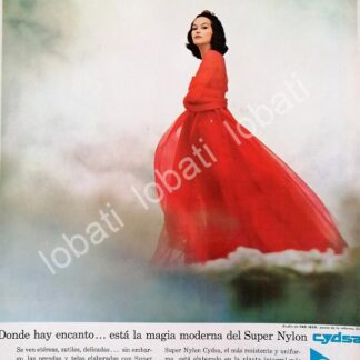 CARTEL ANTIGUO ORIGINAL DE SUPER NYLON CYDSA, CELULOSA Y DERIVADOS 1961 /598 TAO IZZO