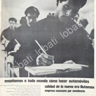 CARTEL ANTIGUO ORIGINAL DE PLANTA DE AUTOS CHRYSLER AUTOMEX S.A 1968 /579