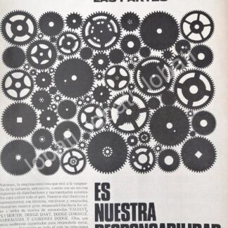 CARTEL ANTIGUO ORIGINAL DE PLANTA DE AUTOS CHRYSLER AUTOMEX S.A 1968 /576