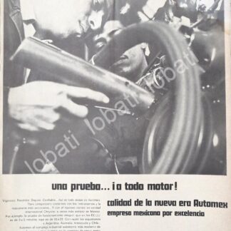 CARTEL ANTIGUO ORIGINAL DE PLANTA DE AUTOS CHRYSLER AUTOMEX S.A 1969 /573