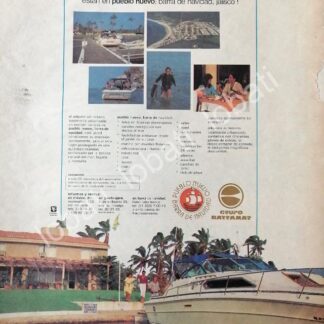 CARTEL ANTIGUO ORIGINAL DE INICIOS DE LA COLONIA PUEBLO NUEVO, BARRA DE NAVIDAD, JALISCO 1987 /560