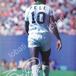 CARTEL ANTIGUO ORIGINAL DE EL FUTBOLISTA PELE Y SONY 1980s /582 /FEP