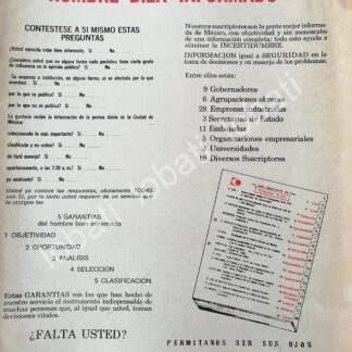 CARTEL ANTIGUO ORIGINAL DE COMUNICACION Y ANALISIS S.A /579 /PLT