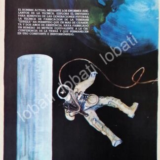 CARTEL ANTIGUO ORIGINAL DE TECHO ETERNO EUREKA S.A PUBLICIDAD ARTISTICA 1969 ALUNIZAJE /566