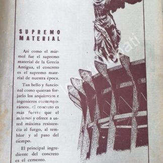 CARTEL ANTIGUO ORIGINAL DE CEMENTO TOLTECA OLIMPIADAS 1968 /555