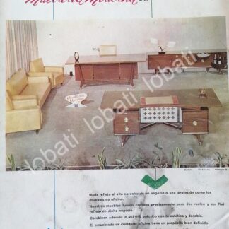 CARTEL ANTIGUO ORIGINAL DE MUEBLERIA MODERNA 1962 (Donceles No 65) / 531