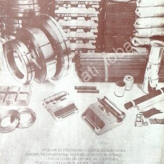 CARTEL ANTIGUO ORIGINAL DE OLIVETTI MEXICANA S.A 1974 /523