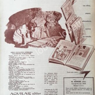 CARTEL ANTIGUO ORIGINAL DE EDITORIAL AGUILAR 1965 /509