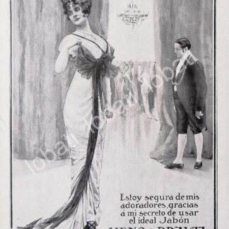 CARTEL ANTIGUO ORIGINAL DE JABON HENO DE PRAVIA 1913 /No62. PUBLICIDAD ARTISTICA