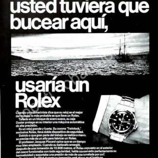 CARTEL ANTIGUO ORIGINAL DE RELOJES ROLEX OYSTER PERPETUAL 1960s / 76