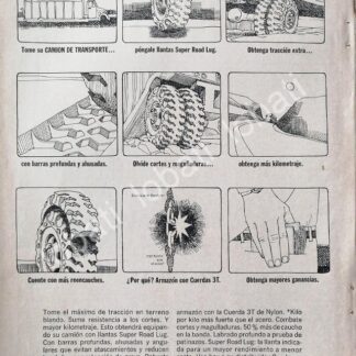 CARTEL ANTIGUO ORIGINAL DE LLANTAS GOODYEAR 1965 /139