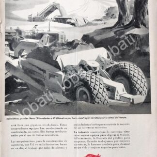 CARTEL ANTIGUO ORIGINAL DE PUBLICIDAD RETRO DE LLANTAS GOODYEAR 1952 /133