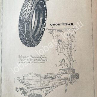CARTEL ANTIGUO ORIGINAL DE DE LLANTAS GOODYEAR 1926 /113