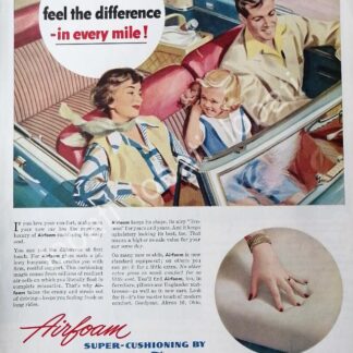 CARTEL ANTIGUO ORIGINAL DE DE LLANTAS GOOD YEAR AIR FOAM 1950 /N82