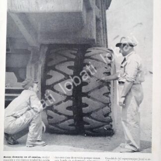 CARTEL ANTIGUO ORIGINAL DE LLANTAS PARA CAMION B.F. GOODRICH 1952 /N76