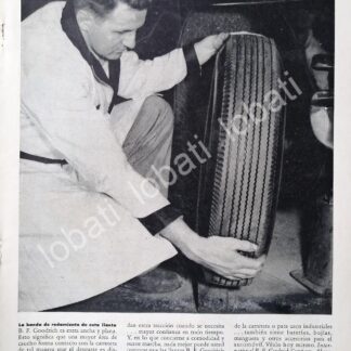 CARTEL ANTIGUO ORIGINAL DE LLANTAS B.F. GOODRICH 1952 /74