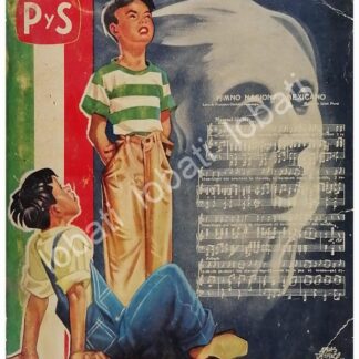 PORTADA ANTIGUA ORIGINAL  1955 CENTENARIO DEL HIMNO NACIONAL , DUBUJO DE ARIAS BERNAL