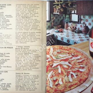 CARTEL ANTIGUO ORIGINAL DE AFICHE PROMOCIONAL CERVEZA CARTA BLANCA CAGUAMA 1970 /193