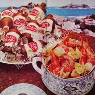 CARTEL ANTIGUO ORIGINAL DE AFICHE PROMOCIONAL CERVEZA CARTA BLANCA QUITAPON 1970 /185