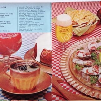 CARTEL ANTIGUO ORIGINAL DE AFICHE PROMOCIONAL CERVEZA CARTA BLANCA 1970s /175