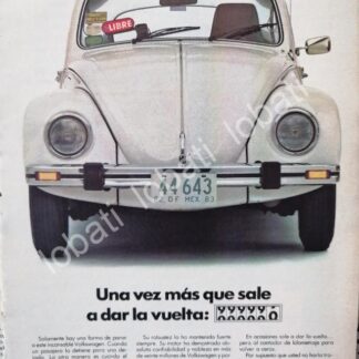 CARTEL ANTIGUO ORIGINAL DE AUTOS VOLKSWAGEN VOCHO 1982 /681 (T.CHICO)