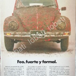 CARTEL ANTIGUO ORIGINAL DE AUTOS VOLKSWAGEN VOCHO 1969 /675 (T.CHICO)