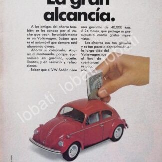 CARTEL ANTIGUO ORIGINAL DE AUTOS VOLKSWAGEN VOCHO 1973 /669